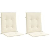  Jastuci za vrtne stolice 2 kom krem 100 x 50 x 3 cm od tkanine | shoptok.hr