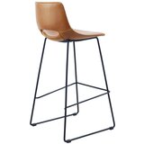 Kave Home Barski stoli v kompletu 2 ks iz umetnega usnja v konjak rjavi barvi (višina sedeža 76 cm) Zahara – | Shoptok.si