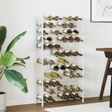  Stalak za vino za 72 boce bijeli metalni | shoptok.hr