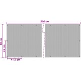 Ekran za balkon s rupama 500 x 90 cm poliratan Crna | shoptok.hr