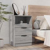  Noćni ormarić boja hrasta sonome od konstruiranog drva | shoptok.hr