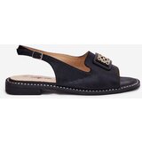 S. BARSKI Elegant Women's Sandals On Flat Heel With Decoration S.Barski | Shoptok.si