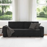  Trosjed Kauč Crni 220x78x84 cm Baršun | shoptok.hr