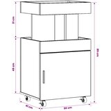  kolica Crni hrast 50 x 41 x 89 cm Konstruirano drvo | shoptok.hr