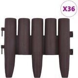  Rubnjaci za travnjak 36 kom smeđi 10 m PP | shoptok.hr