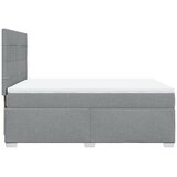  Krevet box spring s madracem svjetlosivi 140x200 cm od tkanine | shoptok.hr