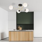  Luster na šipci MAGNUM 4xE14/10W/230V bela/zlatna/crna | Eponuda.com