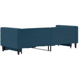 Dnevni krevet na razvlačenje plavi 80 x 200 cm baršunasti | shoptok.hr