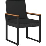  Set vanjskog namještaja s jastukom 3 pcs Crna poliratan | shoptok.hr