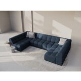 Micadoni Tamno plava kutna garnitura (u obliku slova "U") Kendal – | shoptok.hr