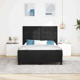  s opruga kutije s uzglavljem Crna 140 x 190 cm Baršun | shoptok.hr