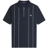 Majice & Polo majice Fp Pinstripe Zip Neck Shirt Modra