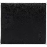 Polo Ralph Lauren Usnjena denarnica moški, črna barva