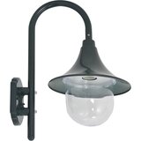  Vrtna zidna svjetiljka E27 42 cm aluminijska tamnozelena | shoptok.hr
