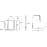 Lionelo torba za mame Ida, Grey Concrete | shoptok.hr