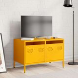 vidaXL TV omarica gorčično rumena 68x39x43,5 cm hladno valjano jeklo | Shoptok.si
