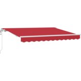 Skrovita tenda Crvena i bijela 350x200 cm 350 x 200 cm | shoptok.hr