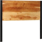 vidaXL Naglavna deska 120 cm trden akacijev les in železo | Shoptok.si