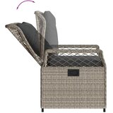 5-dijelni vrtni blagovaonski set od poliratana s jastucima sivi Siva 140 x 70 x 74 cm | Shoptok.si