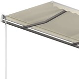  Prostostoječa ročno zložljiva tenda 400x300 cm krem, (20728873) | Shoptok.si