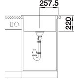 Blanco sudoper PLEON 5 InFino SILGRANIT CRNA, bez dalj. upr. | shoptok.hr