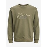 Jack & Jones Khaki Mens Sweatshirt Splash - Men
