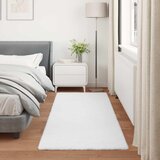  Protuklizni tepih od umjetnog zečjeg krzna OLITE Bijela 100 x 200 cm | shoptok.hr