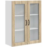  Zidni stakleni ormarić Sonoma hrast 80 x 31 x 100 cm | shoptok.hr