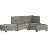 4 4 kom. Ratan set za opuštanje s jastučićima GENDT Kubu siva | shoptok.hr
