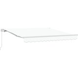 vidaXL Ročna retraktibilna tenda Bela 300x250 cm, (22146392) | Shoptok.si