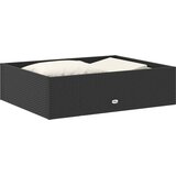  2-dijelna vrtna garnitura od poliratana s jastucima crna | shoptok.hr
