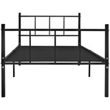  Posteljni okvir črn kovinski 90x200 cm, (20606249) | Shoptok.si