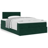  Otomanski krevet s madracem tamnozeleni 120x200 cm baršunasti | shoptok.hr
