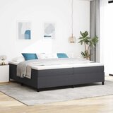  Krevet s opruga kutije Tamno siva i bijela 200 x 200 cm | shoptok.hr