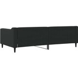 vidaXL Dnevni krevet crni 100 x 200 cm od tkanine | shoptok.hr
