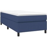  Box spring postelja z vzmetnico moder 80x200 cm blago, (20791712) | Shoptok.si