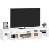 TV ormarić s LED svjetlima bijeli 200x36,5x40 cm | shoptok.hr