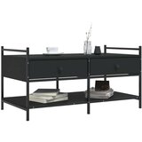  Stolić za kavu crni 99x50x50 cm od konstruiranog drva | shoptok.hr