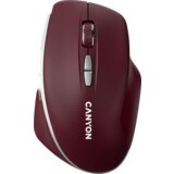 Canyon MW-21, 2.4 ghz wireless mouse ,with 7 buttons, dpi 800/1200/1600, battery: AAA*2pcs,Burgundy Red,72*117*41mm, 0.075kg cene