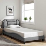  Okvir za krevet bez madraca Hvar svjetlosivi 80x200 cm od tkanine | shoptok.hr