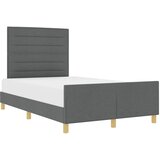  Krevetna konstrukcija Tamno siva 160 x 200 cm tkanina | shoptok.hr