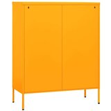 vidaXL Omara za shranjevanje gorčično rumena 80x35x101,5 cm jeklo | Shoptok.si
