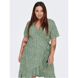 Only Green Ladies Patterned Wrap Dress CARMAKOMA Livia - Women | shoptok.hr
