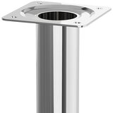 WALTECO Postolje za namještaj (D x Š x V: 3 x 3 x 25 cm, Ø x V: 3 x 25 cm, Nosivost: 50 kg, Čelik, Srebrna) | shoptok.hr