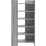 vidaXL Omarica za čevlje siva sonoma 52x37,5x100 cm inženirski les | Shoptok.si