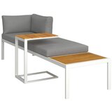Bessagi Garden Vrtni Ležalnik Eduardo, Siva, Akacija | Shoptok.si