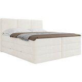 MID.YOU POSTELJA BOXSPRING 160 cm x 200 cm , les, tekstil, leseni material bela | Shoptok.si