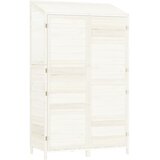  Vrtno spremište bijelo 102 x 52 x 174,5 cm od masivne jelovine | shoptok.hr