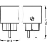 Osram Pametna utičnica SMART+ MATTER SCHUKO 2300W/230V/10A Wi-Fi bela | Eponuda.com