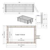  Drveni bazen AQUA 4,65x2,85 - V.1,24 m - sidrenje betoniranjem | shoptok.hr